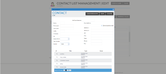 contact list management